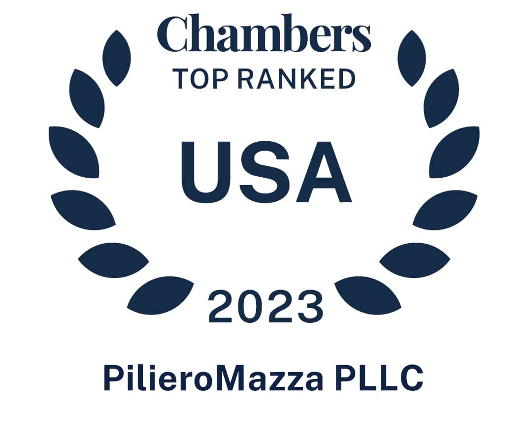 Chambers Top Rated USA 2023 PilieroMazza PLLC