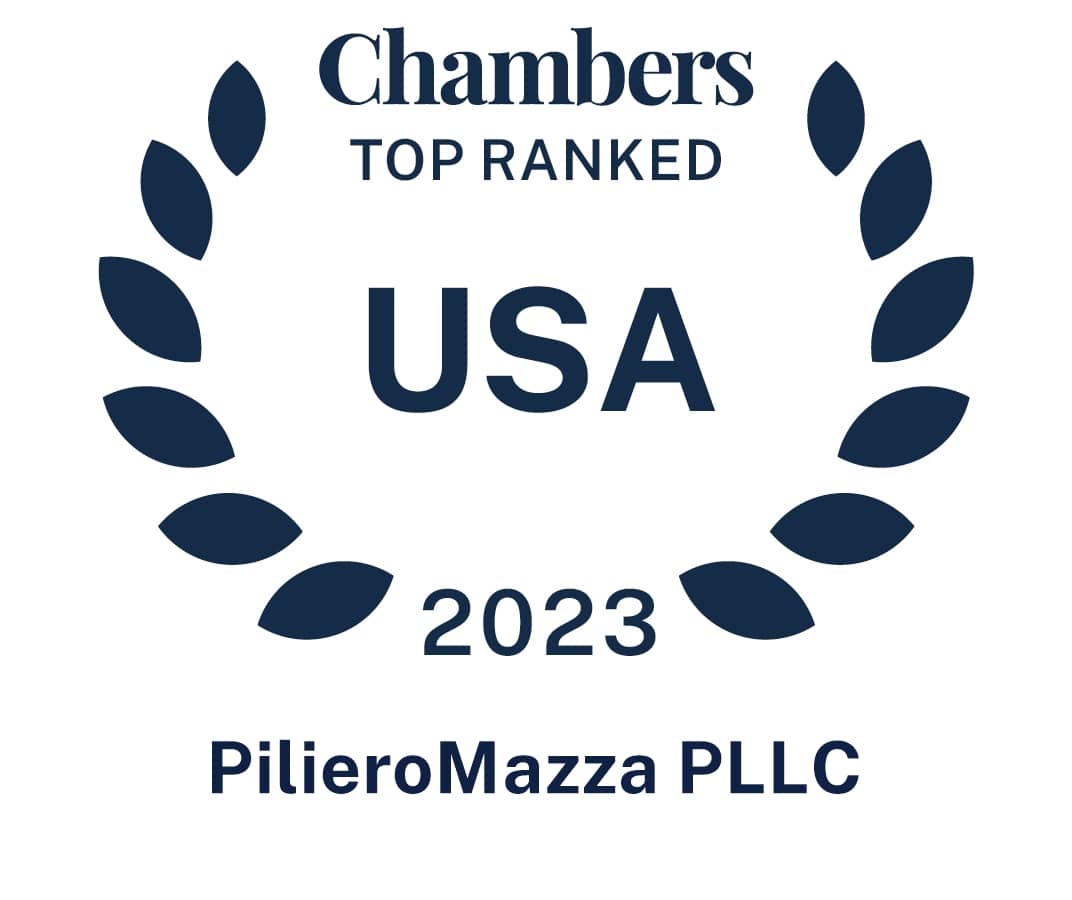 Chambers Top Rated USA 2023 PilieroMazza PLLC