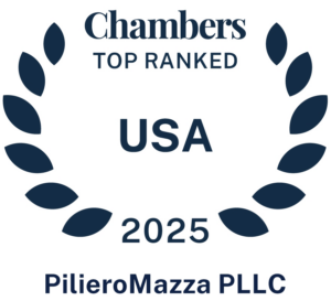 Chambers Top Ranked USA 2025 PilieroMazza PLLC