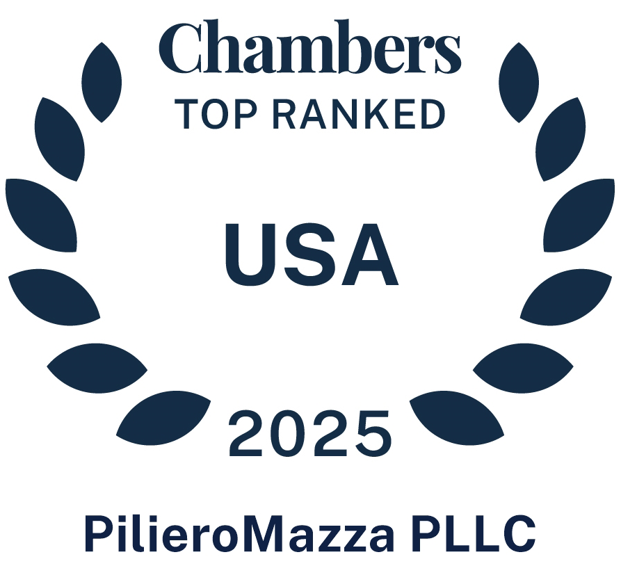 Chambers Top Ranked USA 2025 PilieroMazza PLLC
